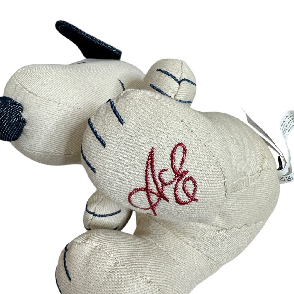 American Eagle Denim Snoopy Plush Limited Edition 8” Peanuts Stuffed Toy Animal - Picture 5 of 8